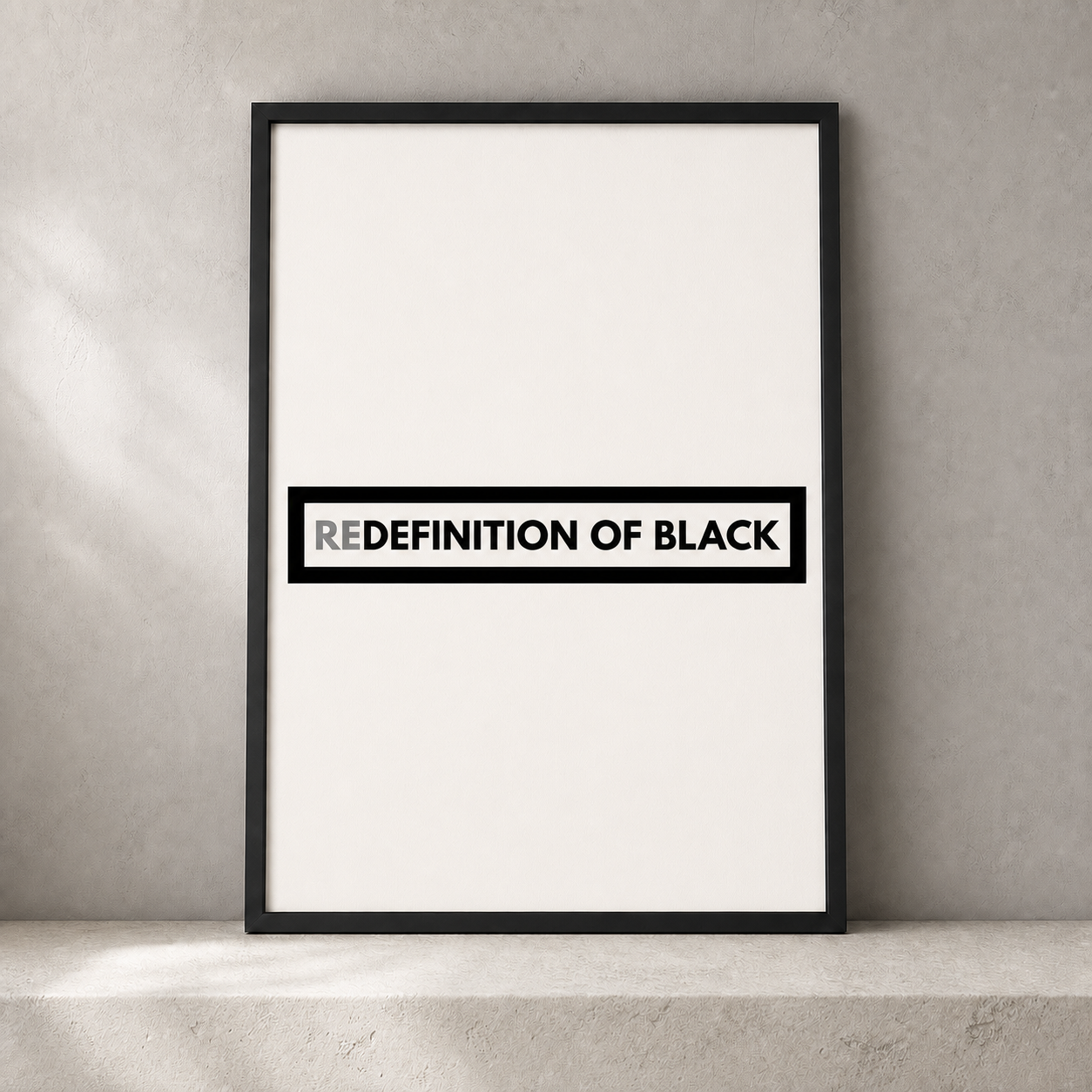 Redefinition Poster Print product mockup
